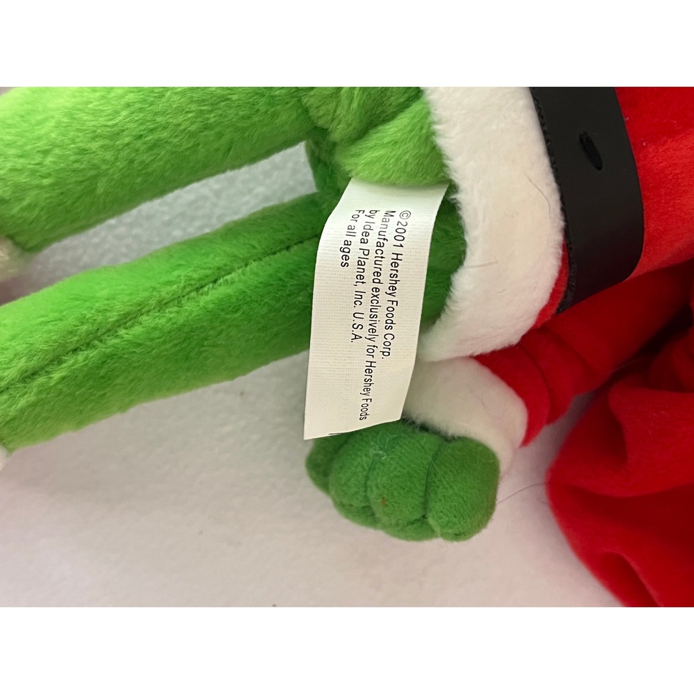 Vintage 2001 Dr Seuss The Grinch Santa Plush Hershey Kisses Sack 11 inch Toy - Picture 2 of 5